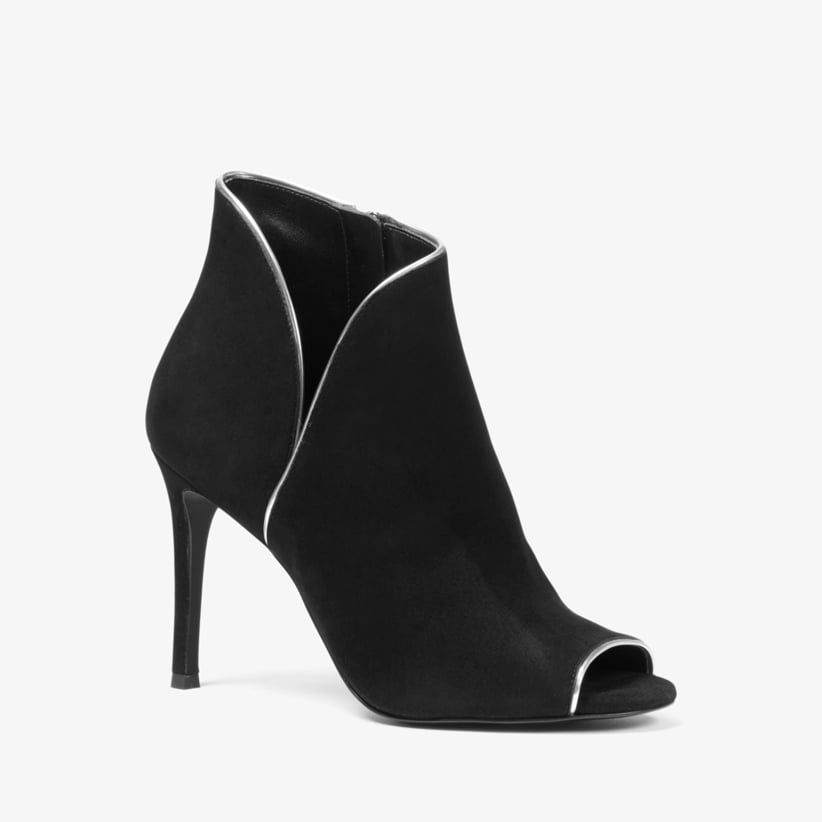 Black open toe ankle boots from Michael Kors