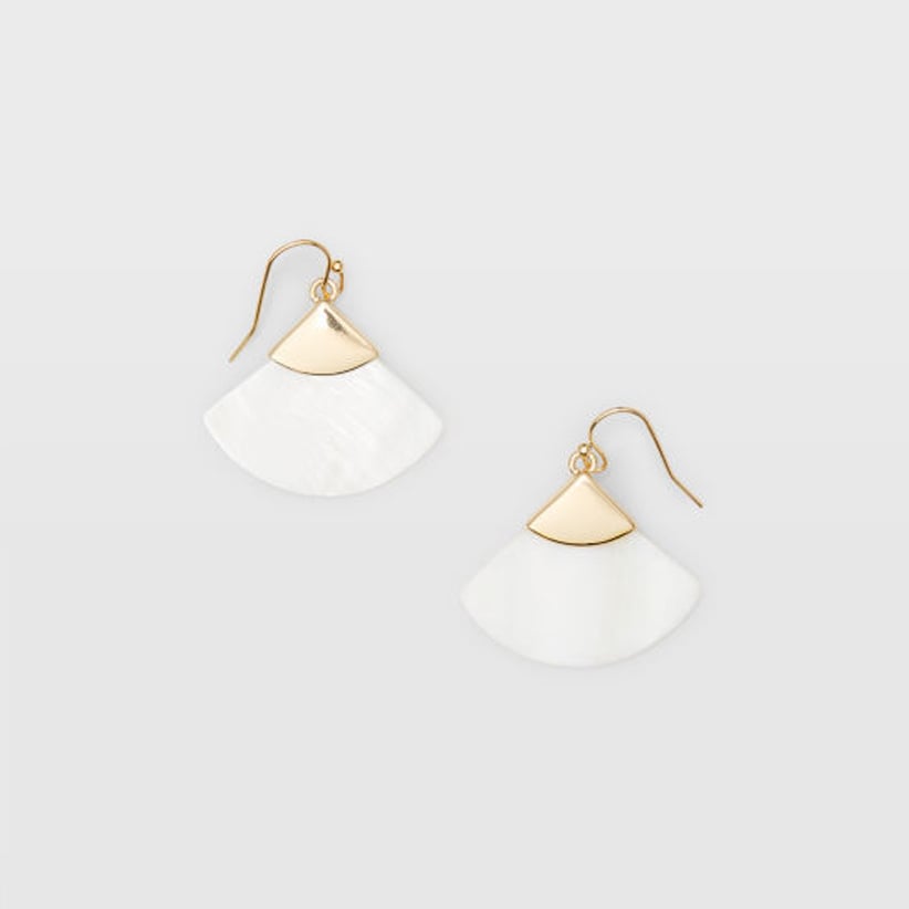 Fan shell earrings from club monaco