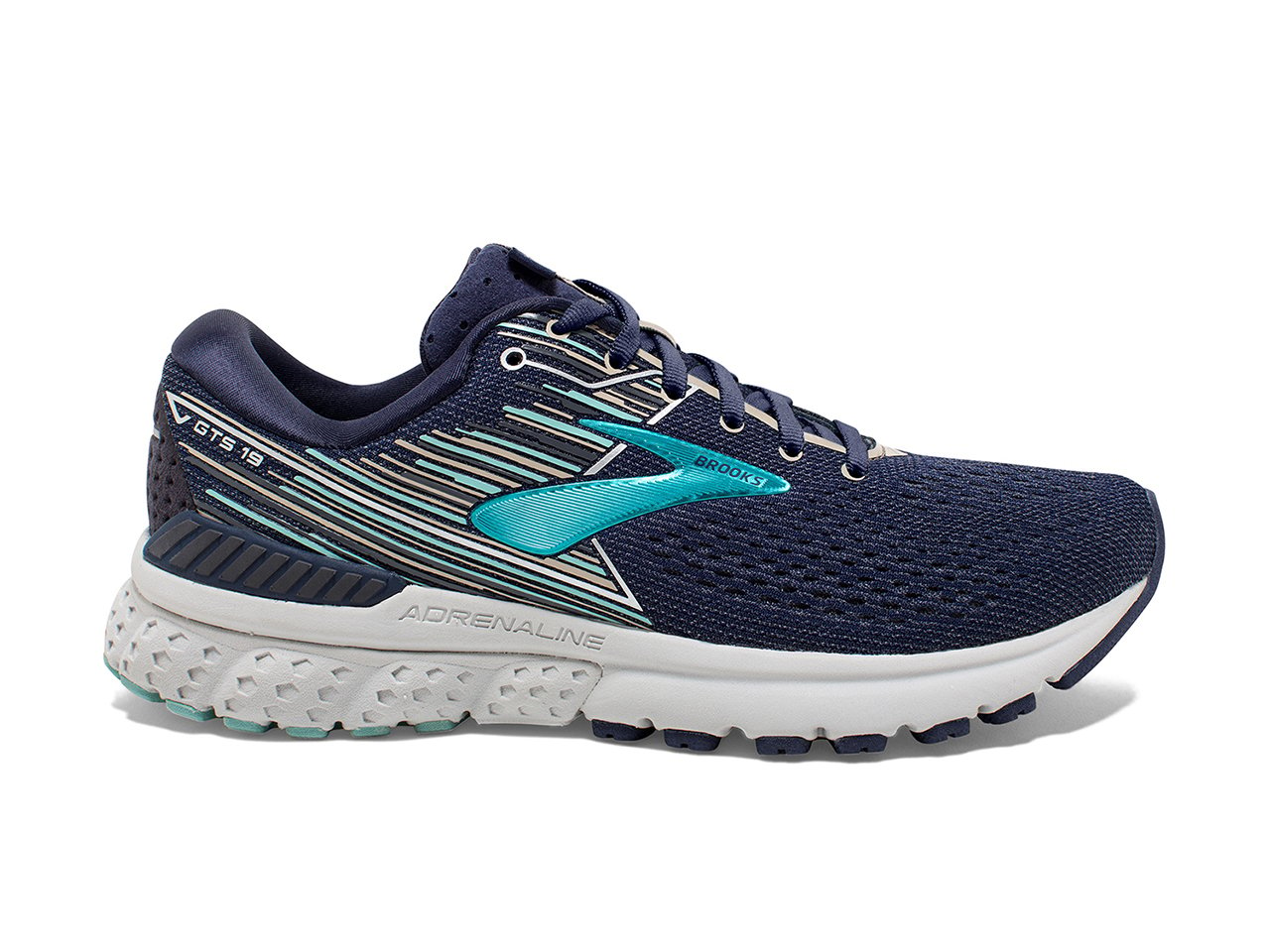 Great running shoes: BROOKS WOMEN'S ADRENALINE GTS 19 right shoe in blue