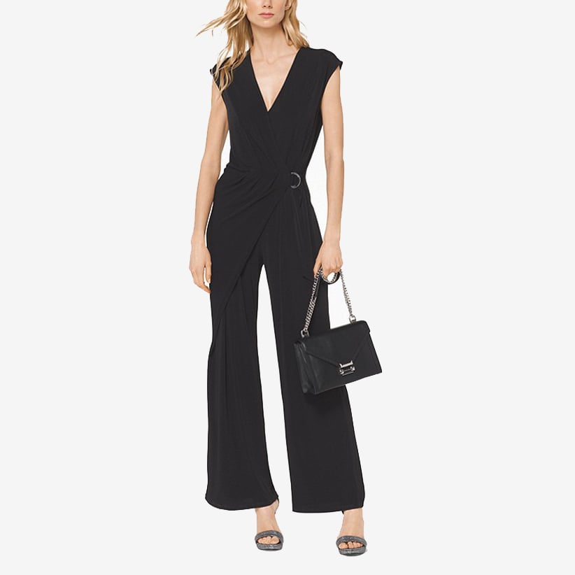 Belted matte-jersey jumpsuit from Michael Kors