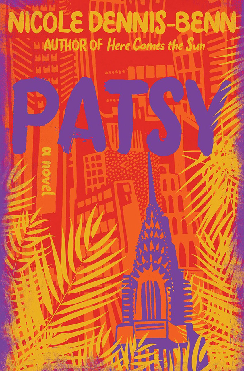 Best Books For Summer Reading 2019: Patsy cover, drawing of city with fronds in foreground