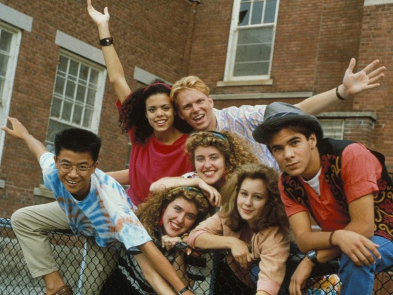 Degrassi Palooza- Degrassi High original series cast members post for a group photo