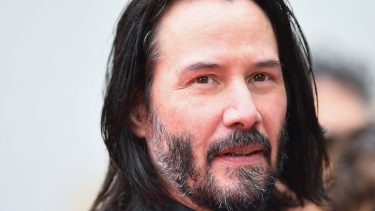 Keanu Reeves crush: close up of actor Keanu Reeve's face