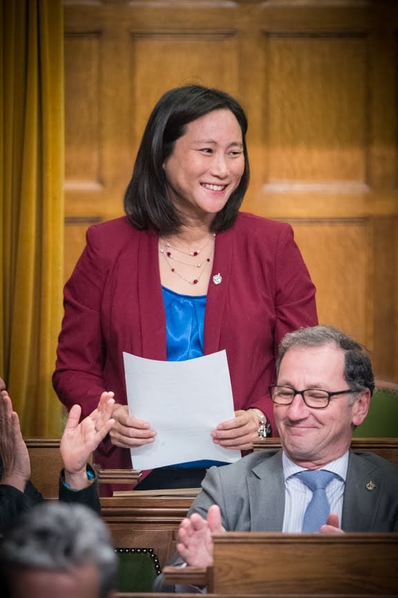 MP Jean Yip speaking in the House of Commons 