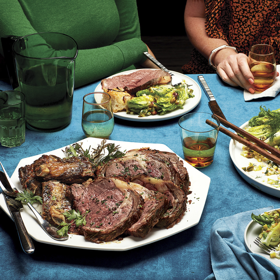Alison Roman's Low And Slow Rib Roast With Rosemary And Anchovy