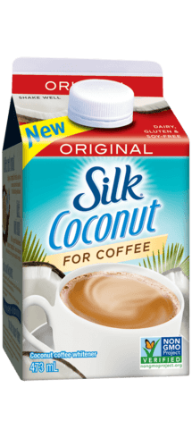 Coconut plant-based milk creamer carton