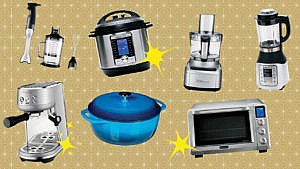 an assortment of small kitchen appliances for a piece on the best new kitchen gear of 2020