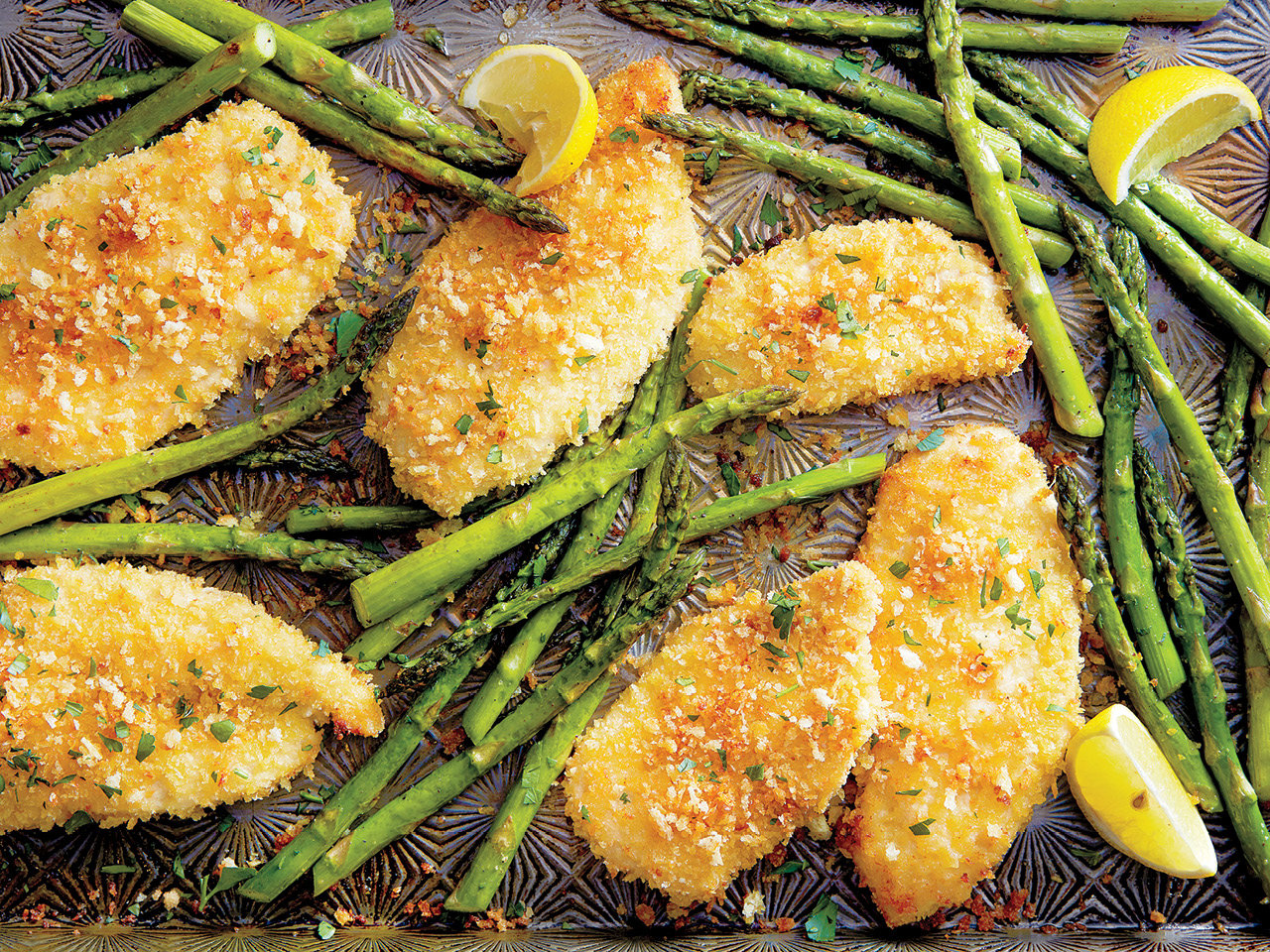 Chicken Cutlets & Roasted Asparagus