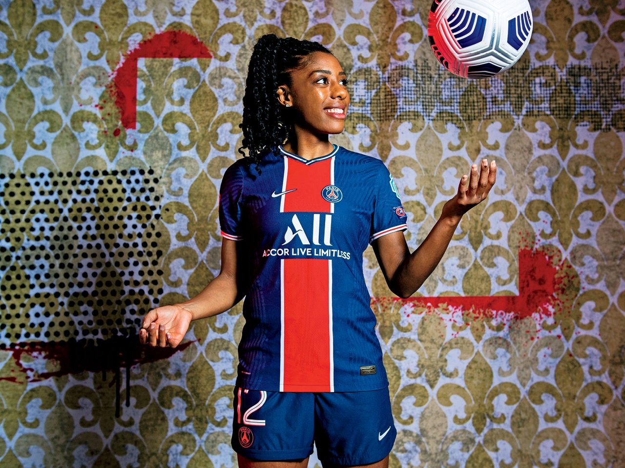 A photo of soccer player Ashley Lawrence