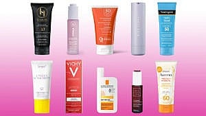 A collection of the best sunscreens for darker skin tones.