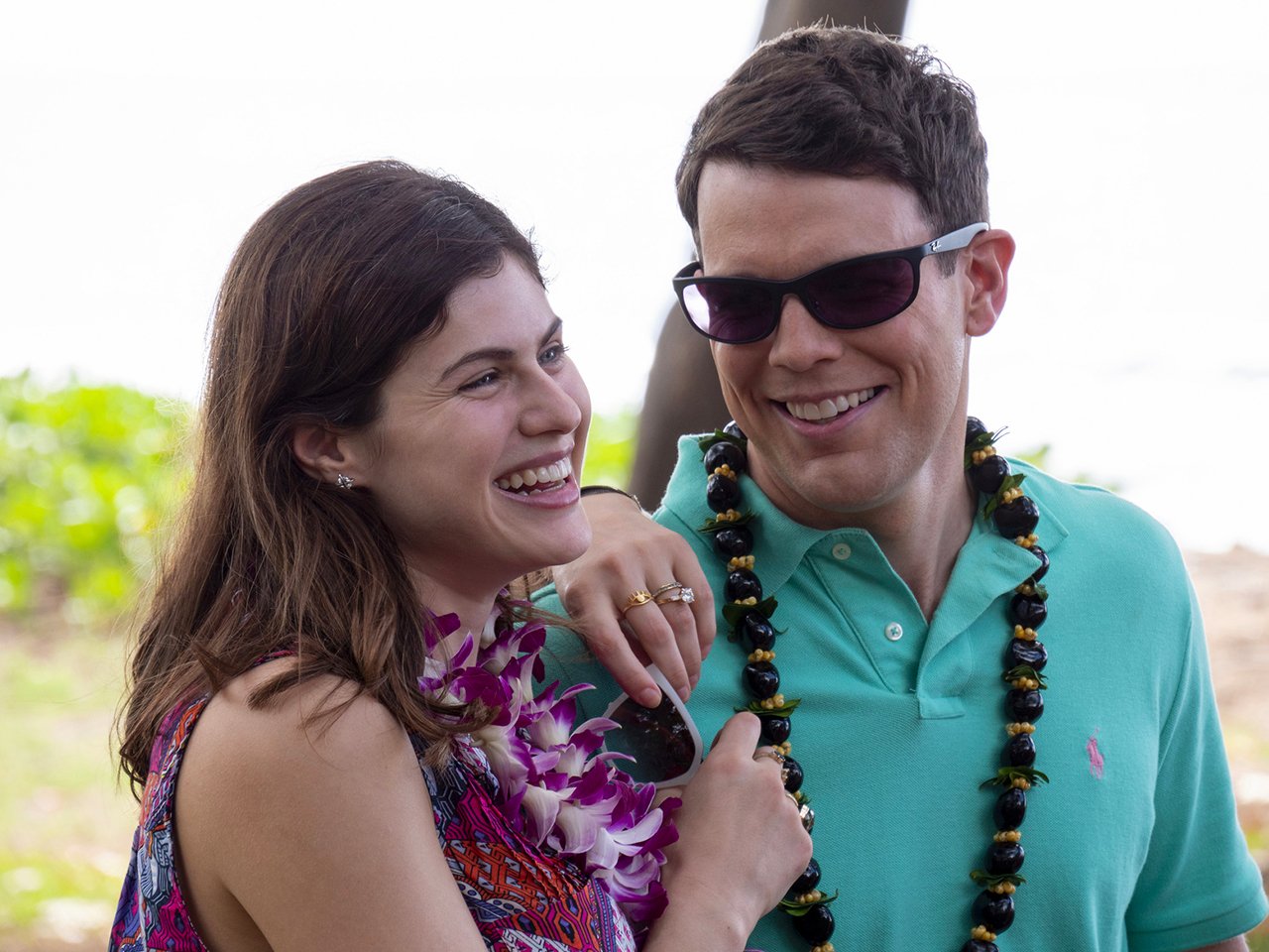 Still of Alexandra Daddario and Jake Lacy in The White Lotus