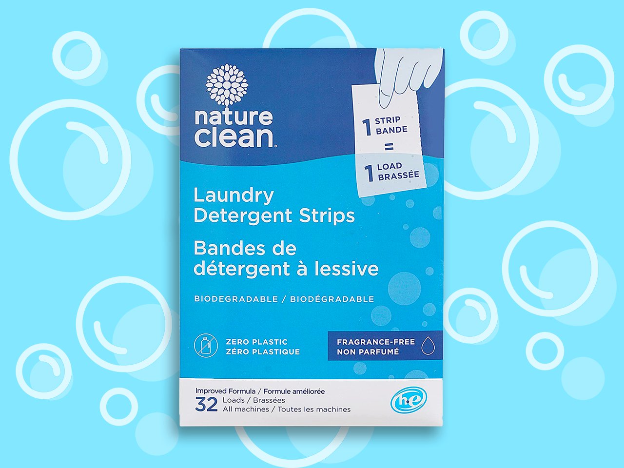 Nature clean laundry strips
