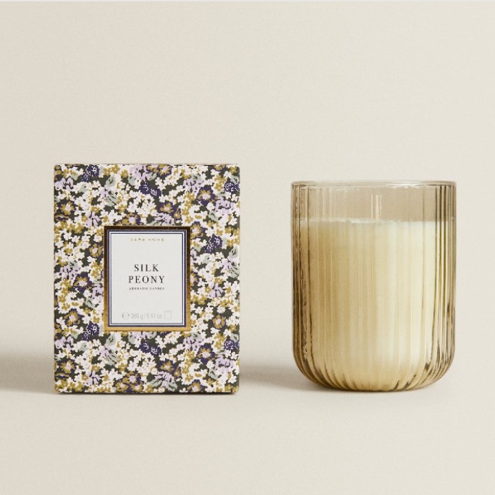 Zara Home Silk Peony Scented Candle