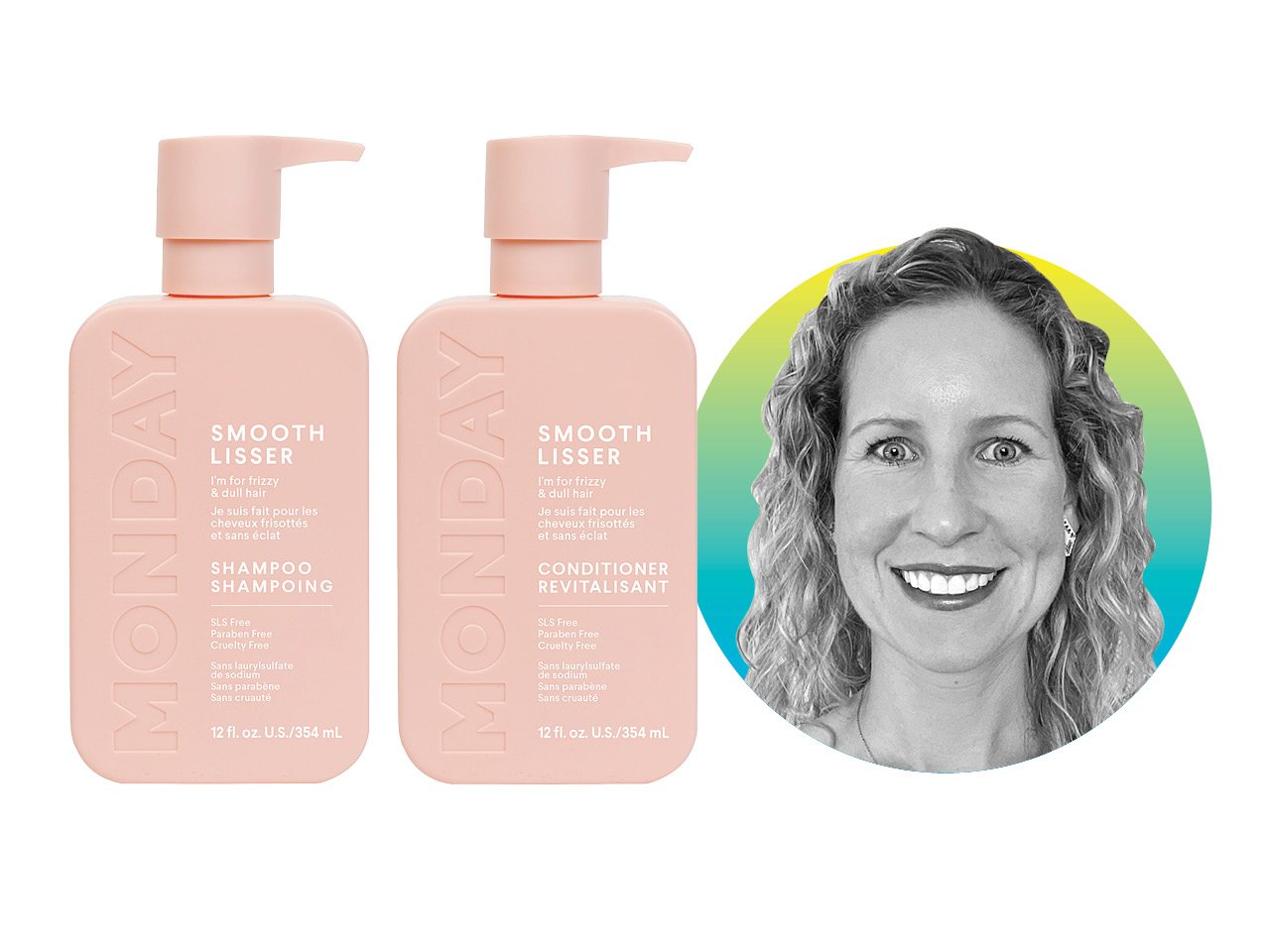 A Chatelaine reader reviews Monday Haircare Smooth Shampoo and Conditioner.