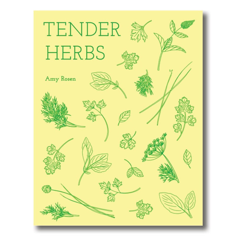 Cookbook cover of Tender Herbs by Amy Rosen